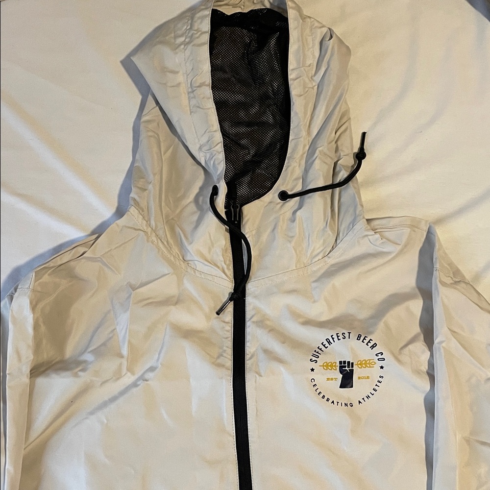 Sufferfest Beer Co. White Windbreaker